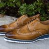 Carrucci by Maurice Style: 515-35-Camel/Blue | Lace-Ups