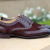 Carrucci by Maurice Calfskin & Suede Wingtip Oxford Chestnut | Lace-Ups