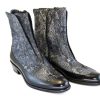 Corrente Corrente Python Printed Calfskin Slip-On Boot Black | Boots