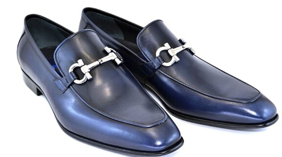 Corrente Corrente Calfskin Slip-On Loafer Navy | Loafers