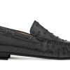 Mezlan Mezlan Ostrich Dress Moccasin Black | Exotics