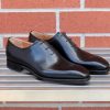 Ugo Vasare Jason Sr Burnished Calfskin Lace-Up Oxford Black | Lace-Ups