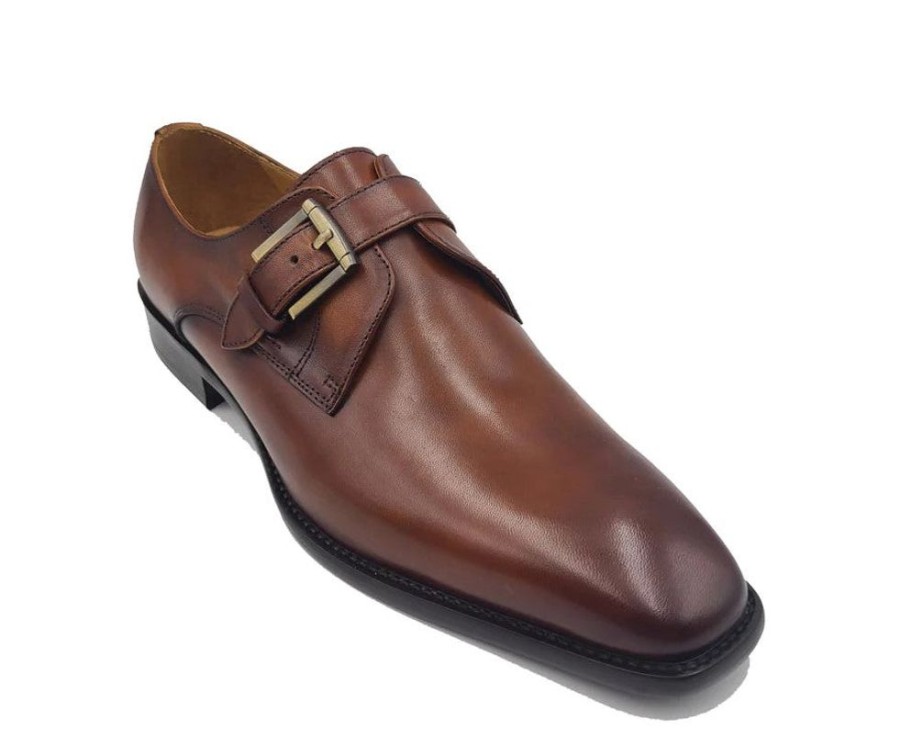 CARRUCCI Style: 509-12-Cognac | Monkstraps