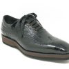 CARRUCCI Calfskin Lace-Up Oxford Black | Lace-Ups