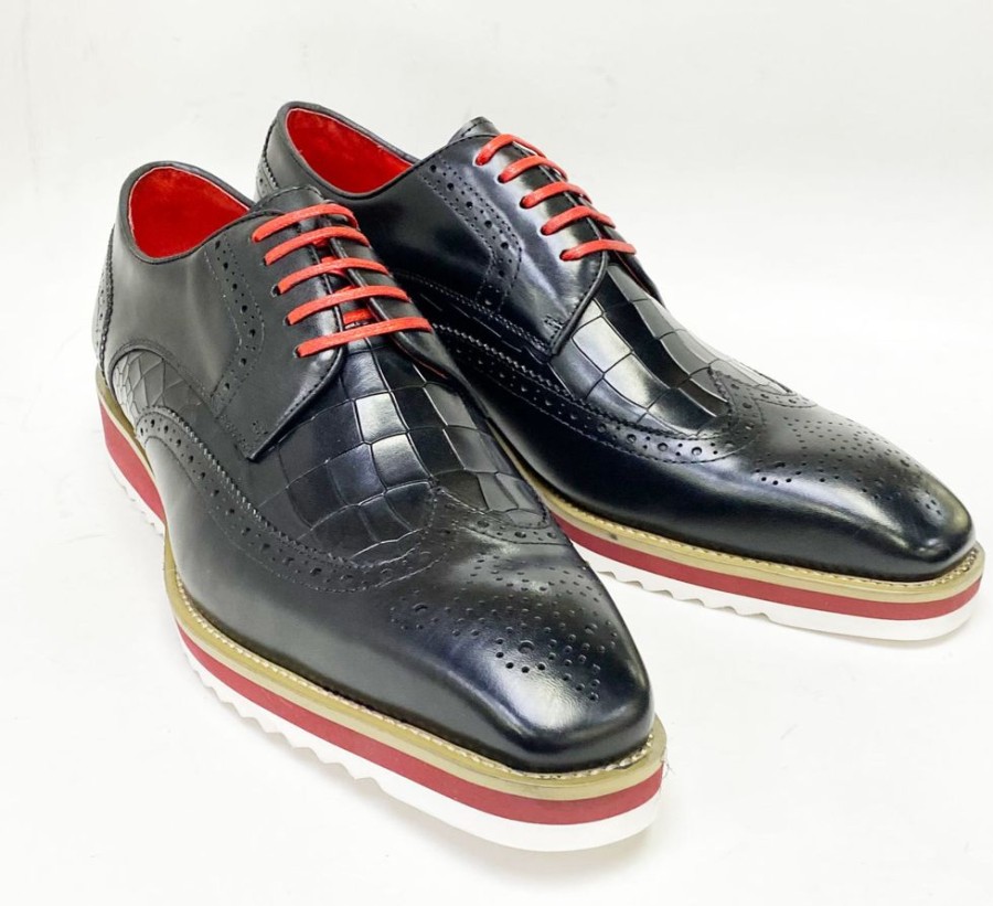 Carrucci by Maurice Style: 515-35-Black/Red | Lace-Ups