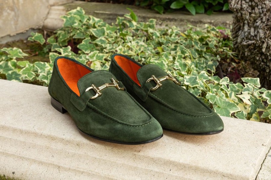 Pelle Pelle Suede Loafer Green | Suede