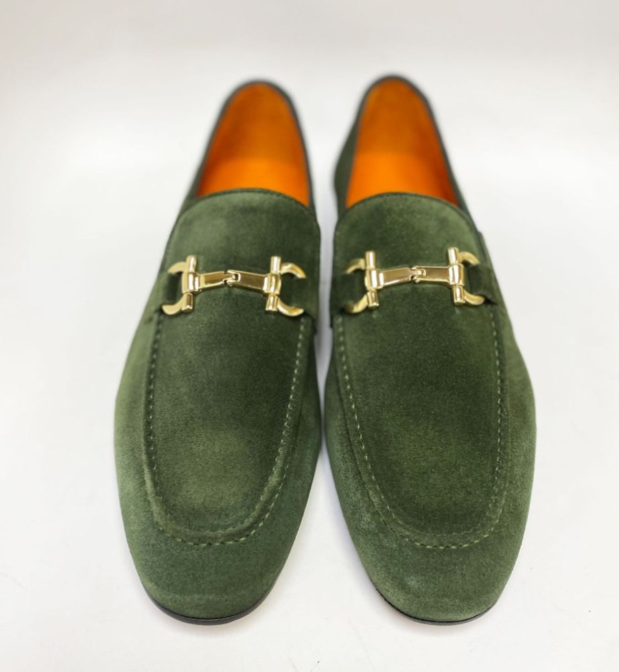 Pelle Pelle Suede Loafer Green | Suede