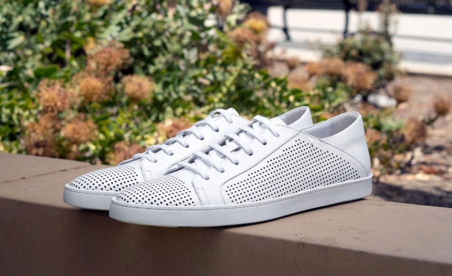 Maurice Calfskin Lace-Up Sneaker White | Sneakers