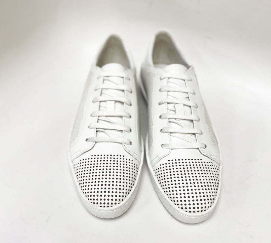 Maurice Calfskin Lace-Up Sneaker White | Sneakers