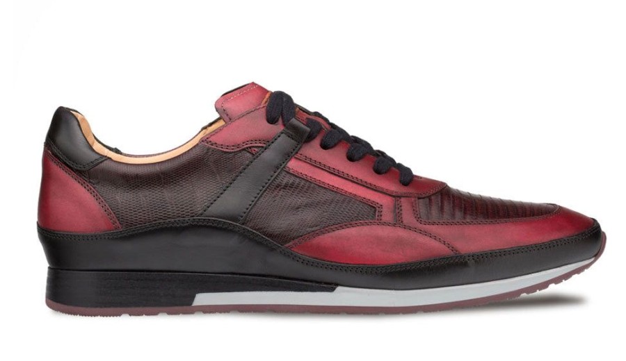 Mezlan Style: Ax-4873L-Black/Burgundy | Sneakers