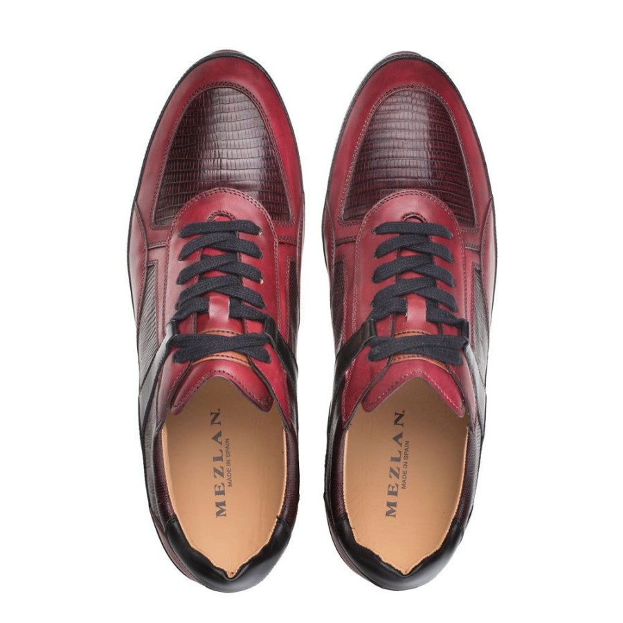 Mezlan Style: Ax-4873L-Black/Burgundy | Sneakers