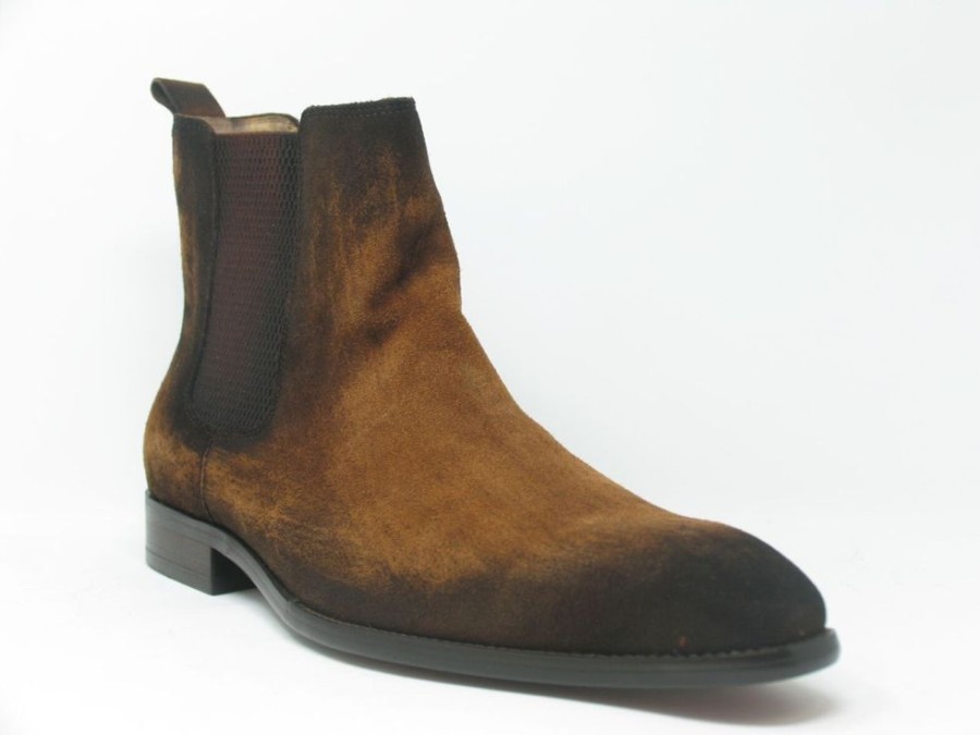 CARRUCCI Suede Slip-On Boot Brown | Suede