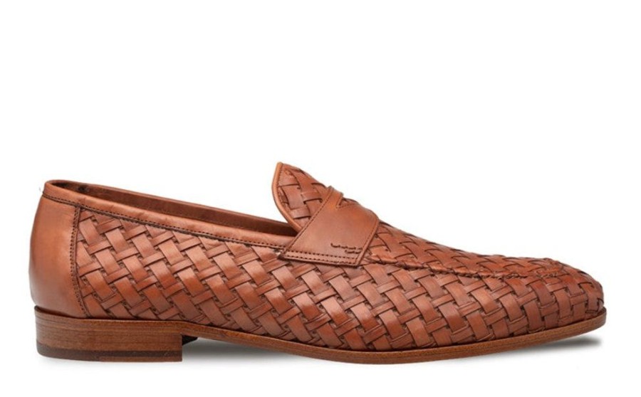 Mezlan Mezlan "Solomeo" Woven Loafer Cognac | Loafers