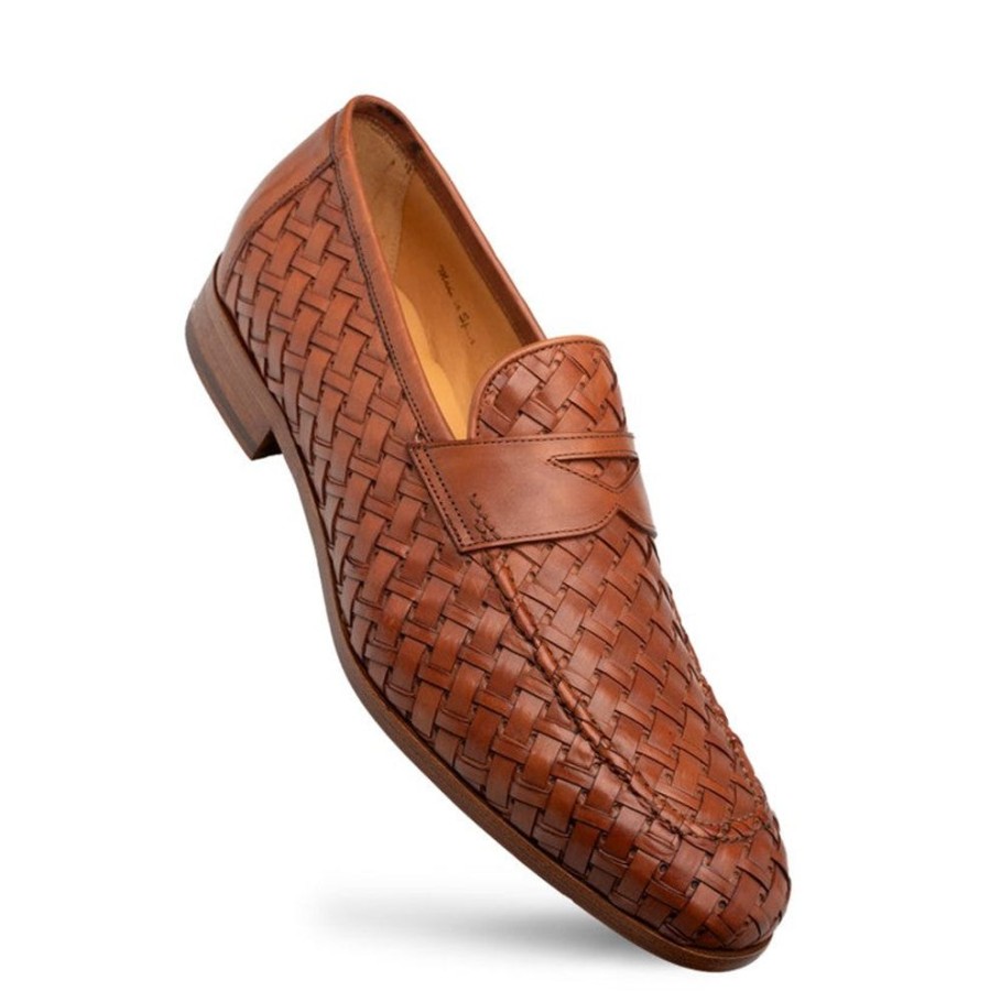 Mezlan Mezlan "Solomeo" Woven Loafer Cognac | Loafers