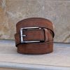 Maurice Maurice Suede Belt Brown | Belts