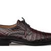 Mezlan Giovane Crocodile Derby Burgundy | Exotics