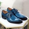 CARRUCCI Calfskin Monkstrap Blue | Monkstraps