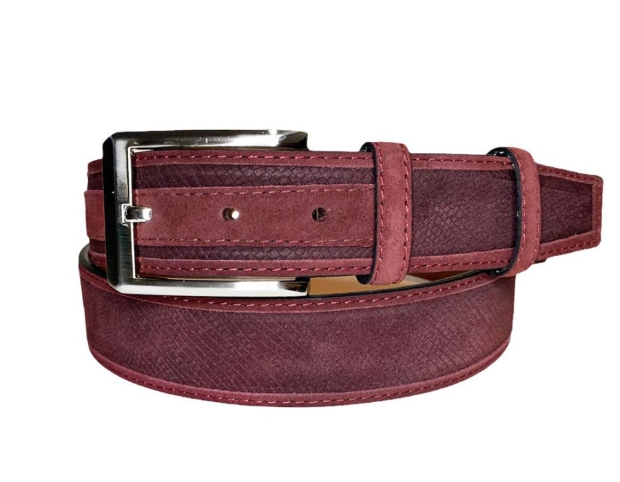 Corrente Corrente Suede Belt Burgundy | Belts