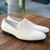 Maurice Maurice Velvet Venetian Loafer Bone | Formal