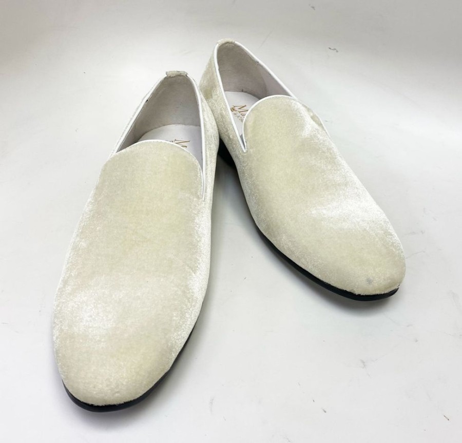 Maurice Maurice Velvet Venetian Loafer Bone | Formal