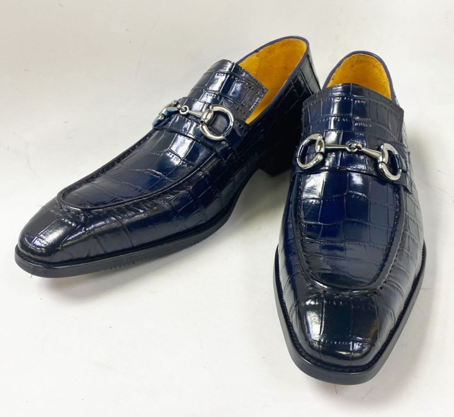 Carrucci by Maurice Style: 503-61E-Navy | Loafers