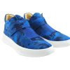 CARRUCCI Camoflage Printed Suede High Top Sneaker Blue | Sneakers