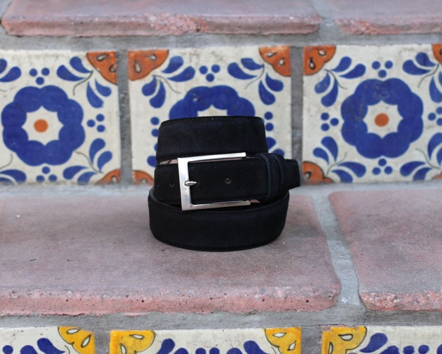 Corrente Corrente Suede Belt Black | Belts