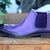 CARRUCCI Burnished Calfskin Slip-On Boot Purple | Boots