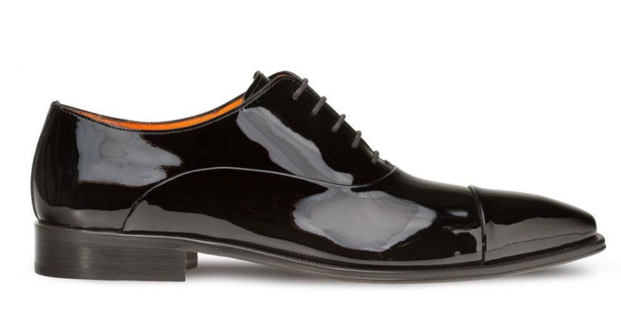 Mezlan Patent Leather Formal Oxford Black | Lace-Ups