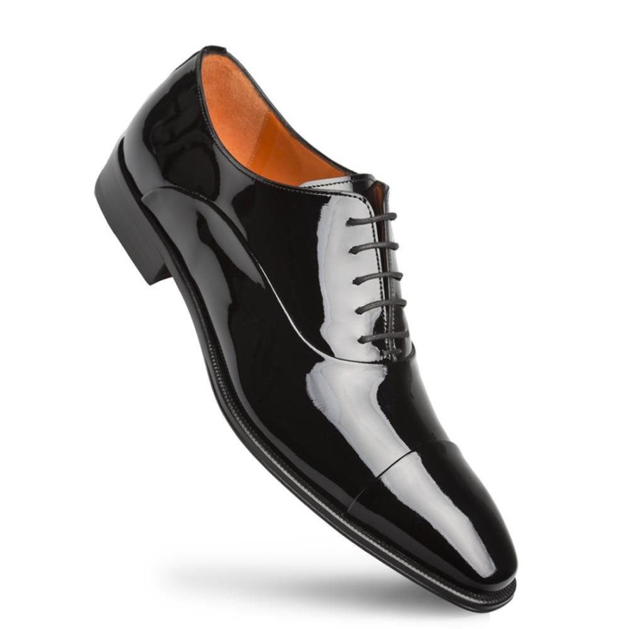 Mezlan Patent Leather Formal Oxford Black | Lace-Ups