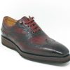 CARRUCCI Calfskin Lace-Up Oxford Burgundy | Lace-Ups