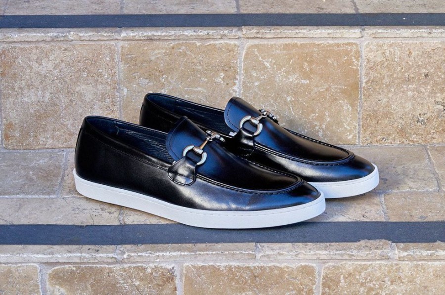 Carrucci by Maurice Calfskin Slip-On Horsebit Loafer Black | Sneakers