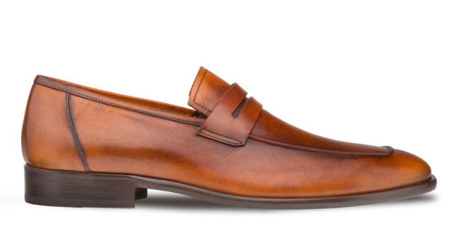 Mezlan Mezlan Calfskin Penny Loafer Cognac | Loafers