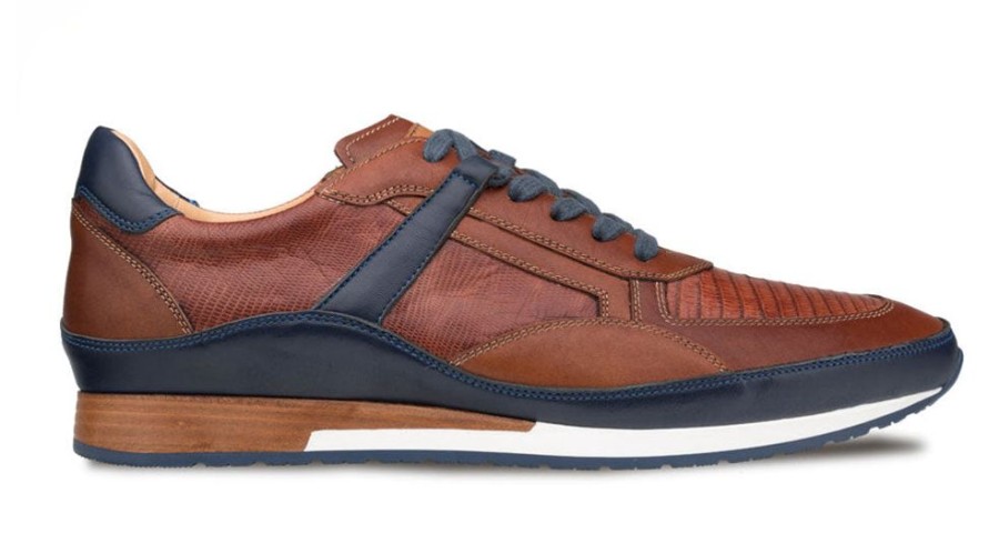 Mezlan Style: Ax-4873L-Blue/Cognac | Sneakers