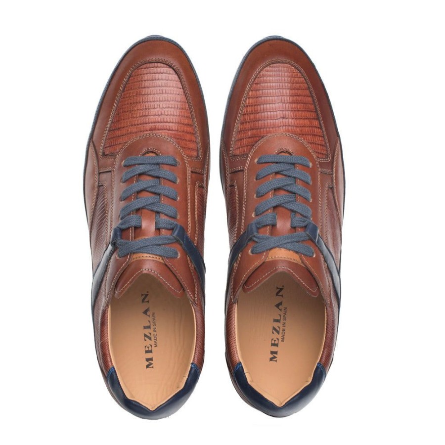 Mezlan Style: Ax-4873L-Blue/Cognac | Sneakers