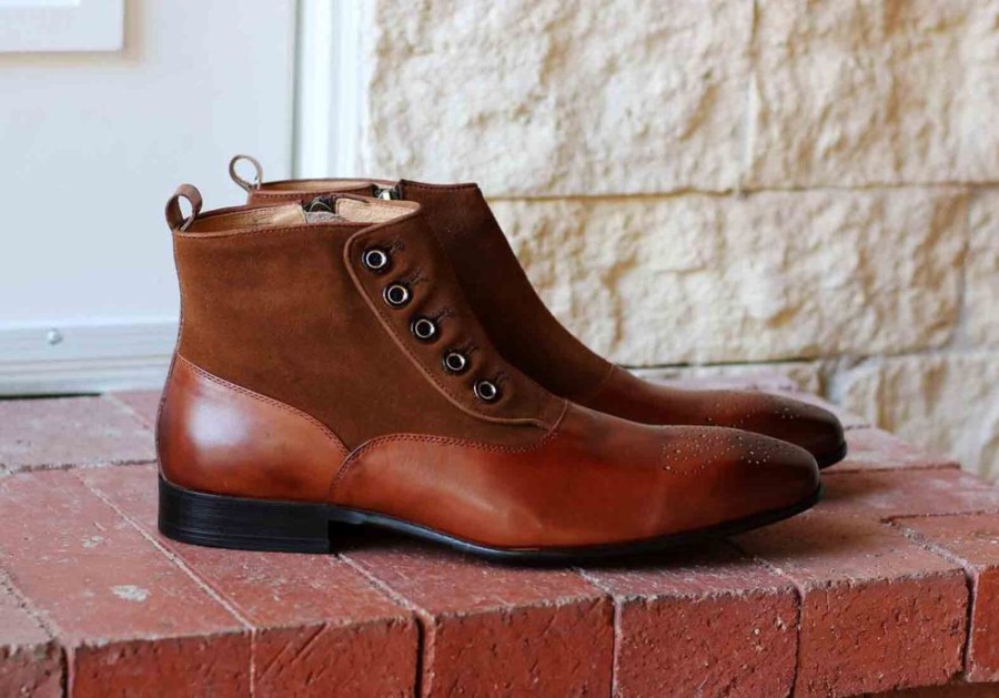 CARRUCCI Calfskin Slip-On Boot Brown | Boots