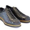 Corrente Corrente Quilted Calfskin Lace-Up Oxford Black | Lace-Ups