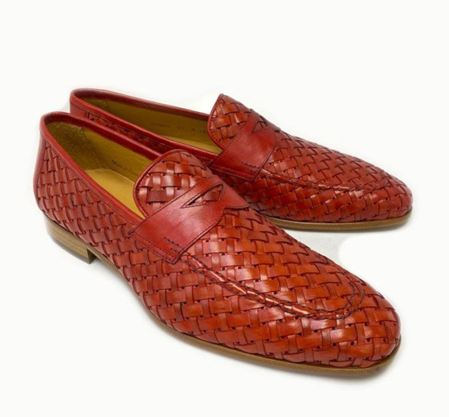 Mezlan Mezlan "Solomeo" Woven Loafer Red | Loafers