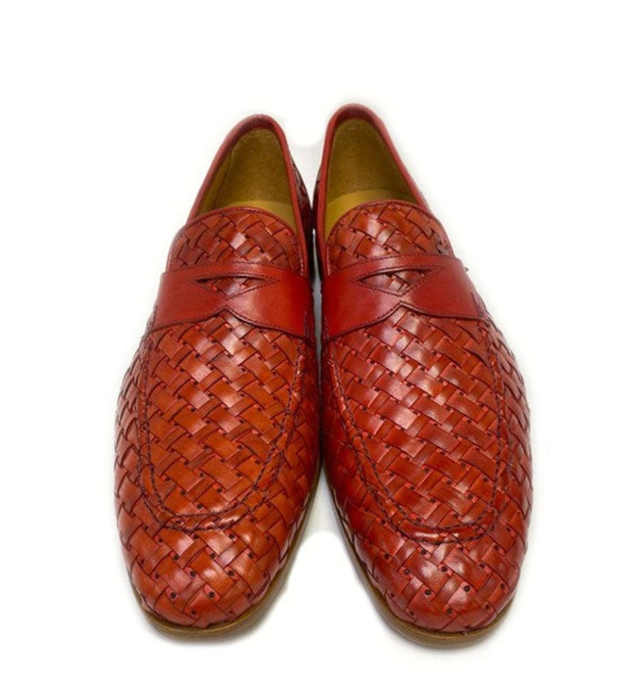 Mezlan Mezlan "Solomeo" Woven Loafer Red | Loafers