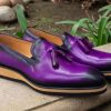 Carrucci by Maurice Calfskin Slip-On Tasseled Loafer Purple | Loafers