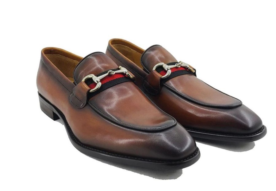 Carrucci by Maurice Style: 509-28R-Whiskey | Loafers