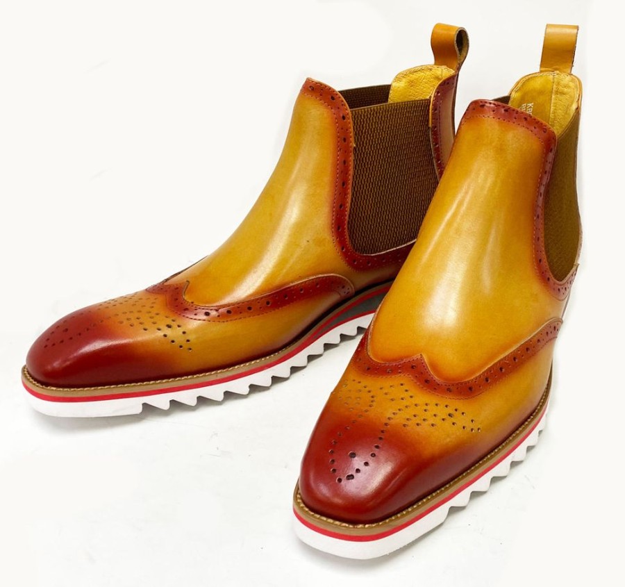 Maurice 550-19-Cognac/Burgundy | Boots