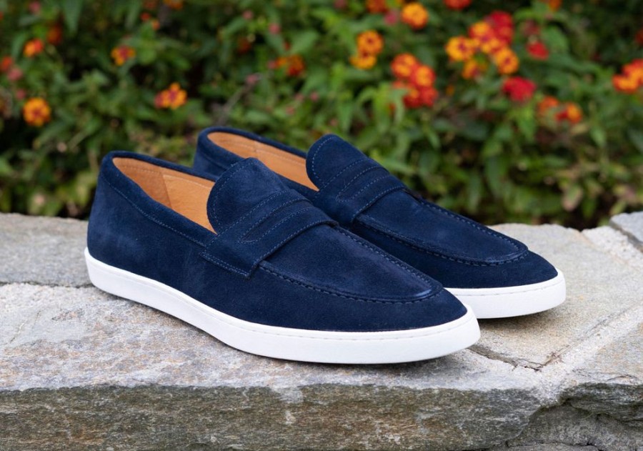 Maurice Suede Slip On Loafer Blue | Sneakers