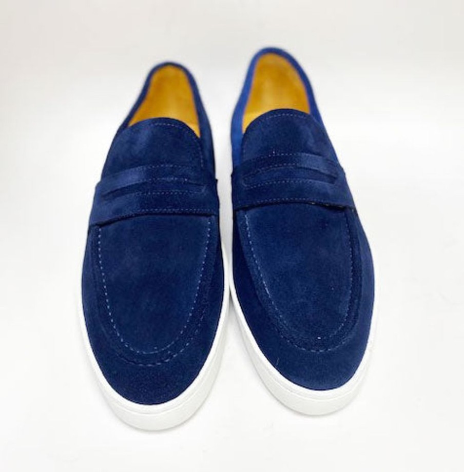 Maurice Suede Slip On Loafer Blue | Sneakers