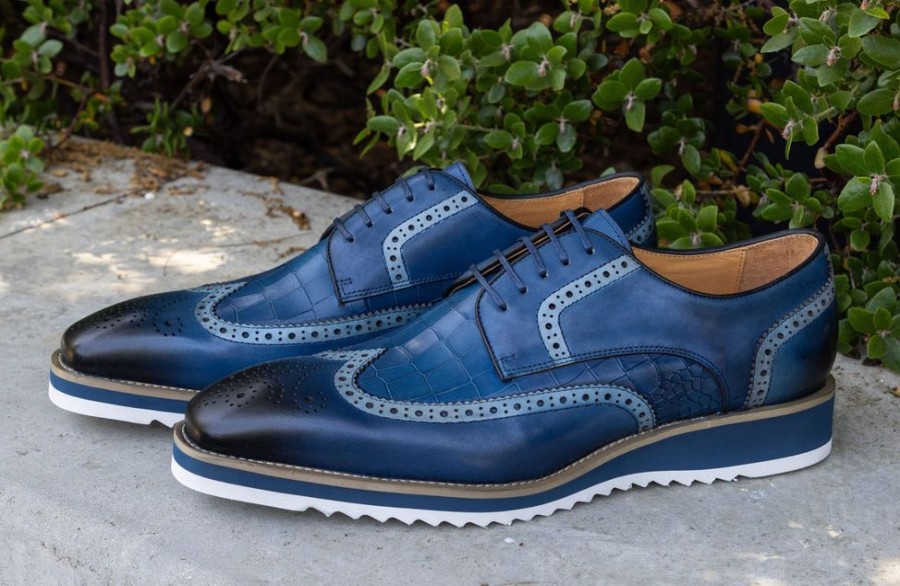 Carrucci by Maurice Style: 515-35-Blue | Lace-Ups