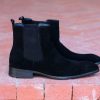 CARRUCCI Suede Slip-On Boot Black | Suede