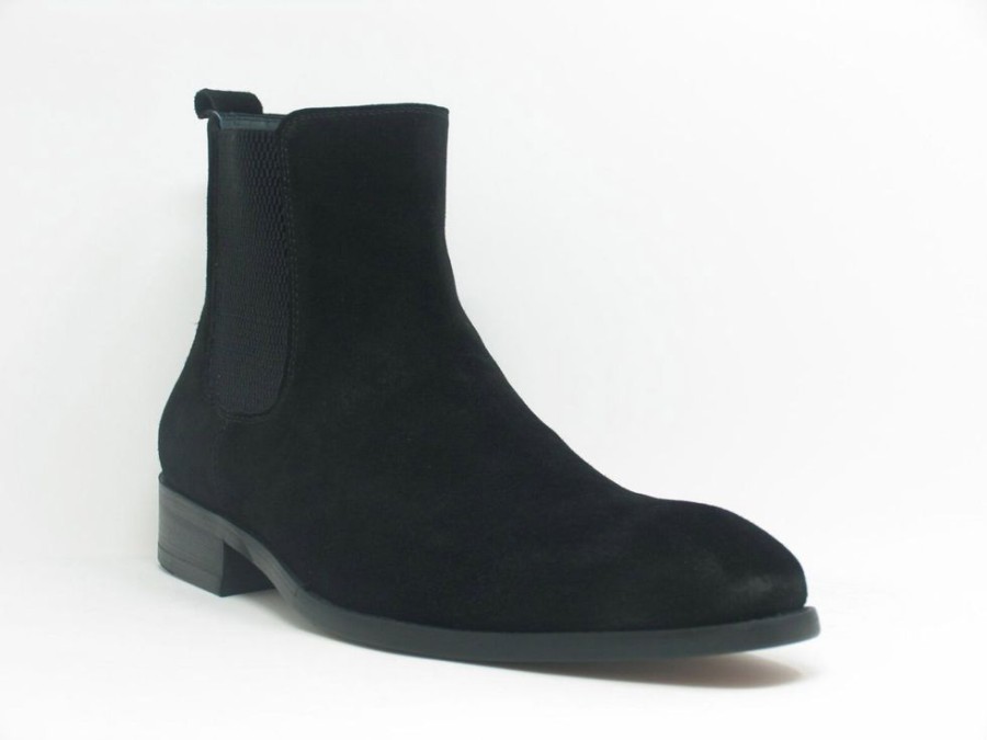 CARRUCCI Suede Slip-On Boot Black | Suede