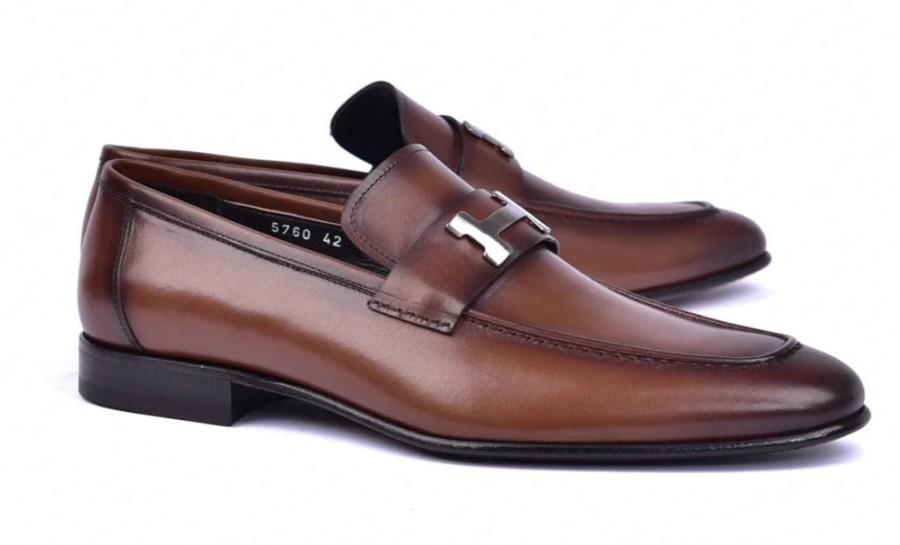 Corrente Corrente Burnished Calfskin Loafer Brown | Loafers