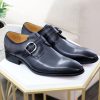 CARRUCCI Calfskin Monkstrap Grey | Monkstraps