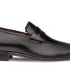 Mezlan Mezlan Calfskin Penny Loafer Black | Loafers